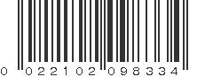 UPC 022102098334