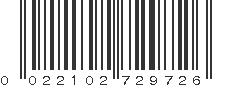 UPC 022102729726