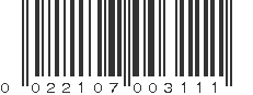 UPC 022107003111