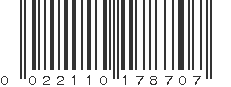 UPC 022110178707