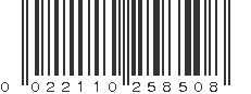 UPC 022110258508