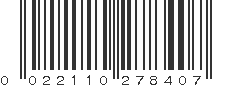 UPC 022110278407