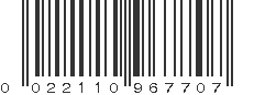 UPC 022110967707