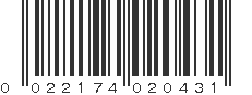 UPC 022174020431