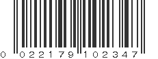 UPC 022179102347