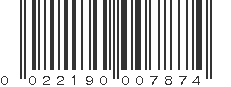 UPC 022190007874