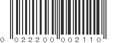 UPC 022200002110