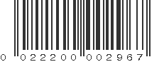 UPC 022200002967