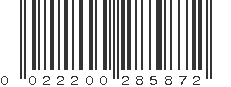 UPC 022200285872