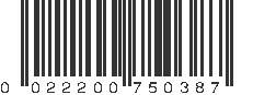 UPC 022200750387