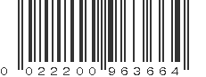 UPC 022200963664