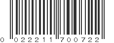 UPC 022211700722