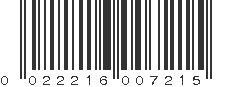 UPC 022216007215