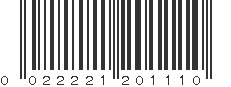 UPC 022221201110