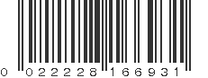 UPC 022228166931