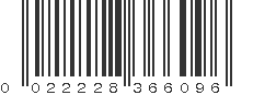 UPC 022228366096