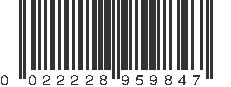 UPC 022228959847