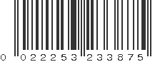 UPC 022253233875