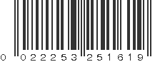 UPC 022253251619