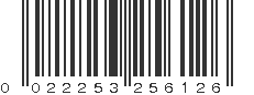 UPC 022253256126