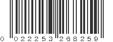 UPC 022253268259