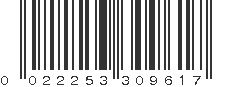 UPC 022253309617