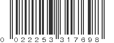 UPC 022253317698