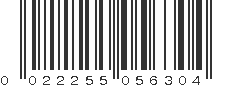 UPC 022255056304