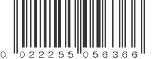 UPC 022255056366