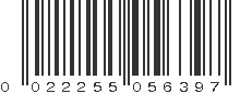 UPC 022255056397