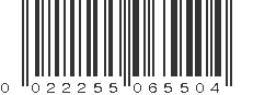 UPC 022255065504