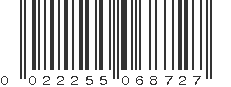 UPC 022255068727