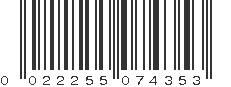 UPC 022255074353