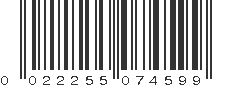 UPC 022255074599