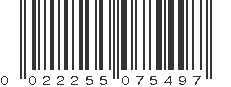 UPC 022255075497