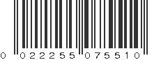 UPC 022255075510