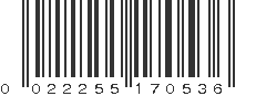 UPC 022255170536