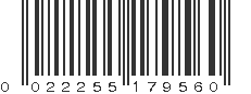 UPC 022255179560