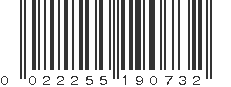 UPC 022255190732