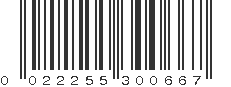 UPC 022255300667