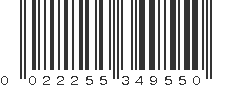 UPC 022255349550