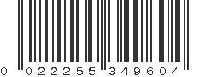 UPC 022255349604