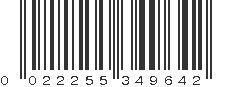 UPC 022255349642