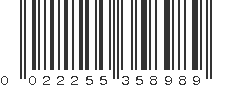 UPC 022255358989