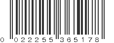 UPC 022255365178