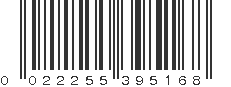 UPC 022255395168