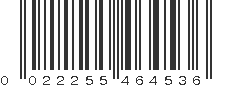 UPC 022255464536