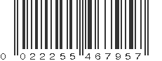 UPC 022255467957