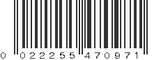 UPC 022255470971