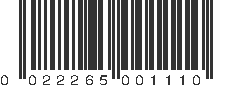 UPC 022265001110